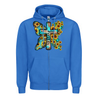 True Royal faith sunflower cross Zipper Hoodie - Zillion Design Studio