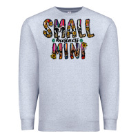 Heather Grey small business mini Premium Sweatshirt - CowhideDigitalArt