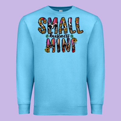 Small Business Mini Premium Sweatshirt Designed By Cowhidedigitalart