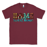 Burgundy home sweet home Classic Tee - texasbilliewilder