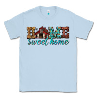 Dusty Blue home sweet home Classic Tee - texasbilliewilder