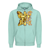 Seafoam faith child cancer cross Zipper Hoodie - Zillion Design Studio