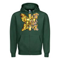 Sports Green faith child cancer cross Zipper Hoodie - Zillion Design Studio