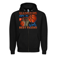 Black diamonds are a girls best friend basketball Zipper Hoodie - texasbilliewilder