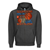 Charcoal Heather diamonds are a girls best friend basketball Zipper Hoodie - texasbilliewilder