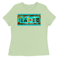 Matcha teacher license plate Ladies Tee - BarkalooDesign