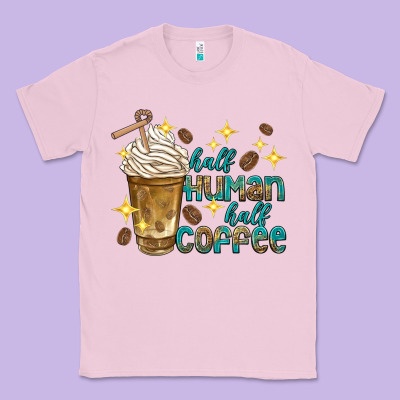 Classic Tee half human half coffee