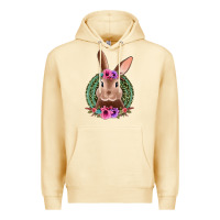Pina Colada western leopard and flowers easter bunny Premium Hoodie - Jasminsmagicworld