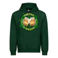Forest Green cheers fckers Urban Hoodie - MaliasSmallBusiness