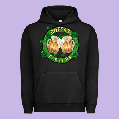 Cheers Fckers Urban Hoodie Designed By Maliassmallbusiness