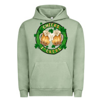 Pigment Oil Green cheers fckers Urban Hoodie - MaliasSmallBusiness