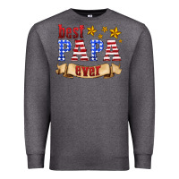 Charcoal Heather best papa ever Premium Sweatshirt - HRA Design Shop