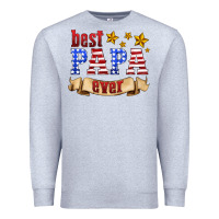 Heather Grey best papa ever Premium Sweatshirt - HRA Design Shop