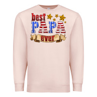 Pale Pink best papa ever Premium Sweatshirt - HRA Design Shop
