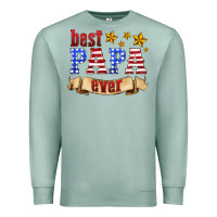 Seafoam best papa ever Premium Sweatshirt - HRA Design Shop