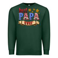 Sports Green best papa ever Premium Sweatshirt - HRA Design Shop