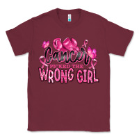 Burgundy cancer picked the wrong girl Classic Tee - RanaPortraitStore