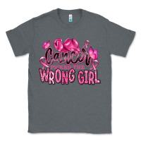 Charcoal Heather cancer picked the wrong girl Classic Tee - RanaPortraitStore