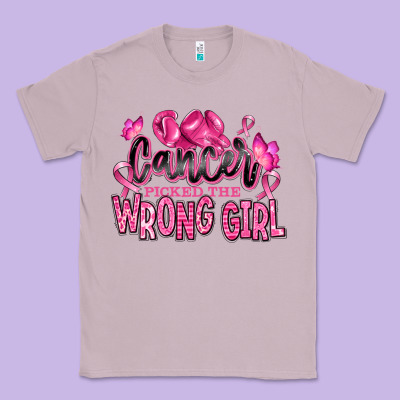 Cancer Picked The Wrong Girl Classic Tee Designed By Ranaportraitstore