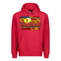 Cardinal Western American Flag Softball Premium Hoodie - LillyAllenDesigns