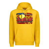 Lemon Western American Flag Softball Premium Hoodie - LillyAllenDesigns