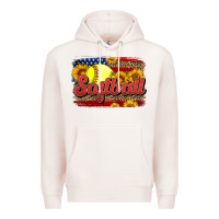 Pale Pink Western American Flag Softball Premium Hoodie - LillyAllenDesigns