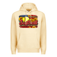 Pina Colada Western American Flag Softball Premium Hoodie - LillyAllenDesigns