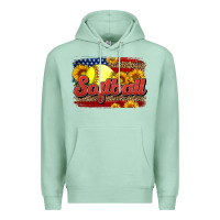 Seafoam Western American Flag Softball Premium Hoodie - LillyAllenDesigns