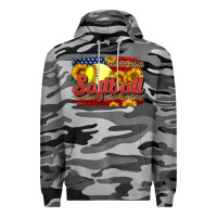 Slate Camo Western American Flag Softball Premium Hoodie - LillyAllenDesigns