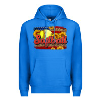 True Royal Western American Flag Softball Premium Hoodie - LillyAllenDesigns