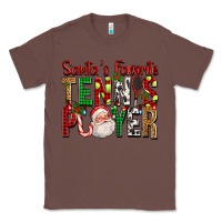 Chestnut Santa's Favorite Tennis Player For Christmas Classic Tee - FaDigitalArtStudio