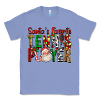 Colony Blue Santa's Favorite Tennis Player For Christmas Classic Tee - FaDigitalArtStudio