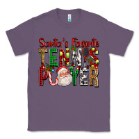 Lavender Santa's Favorite Tennis Player For Christmas Classic Tee - FaDigitalArtStudio