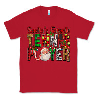 Red Santa's Favorite Tennis Player For Christmas Classic Tee - FaDigitalArtStudio