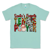 Seafoam Santa's Favorite Tennis Player For Christmas Classic Tee - FaDigitalArtStudio