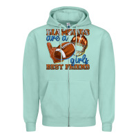 Diamonds Are A Girls Best Friend Football Zipper Hoodie | Teevron