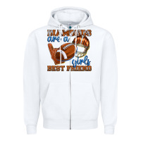 White diamonds are a girls best friend football Zipper Hoodie - texasbilliewilder