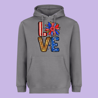Love Sunflower Heavyweight Hoodie Designed By Neo Western