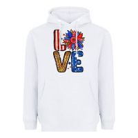 White Love sunflower Heavyweight Hoodie - Neo Western