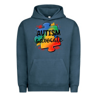 Pigment Midnight Navy autism advocate Urban Hoodie - MaliasSmallBusiness
