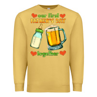 Antique Gold our first father's day together Premium Sweatshirt - HRA Design Shop