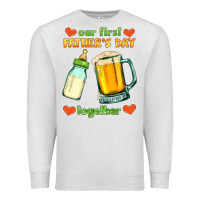 Oatmeal Heather our first father's day together Premium Sweatshirt - HRA Design Shop