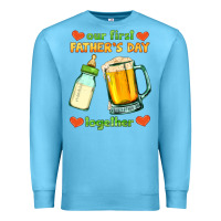Ocean Blue our first father's day together Premium Sweatshirt - HRA Design Shop