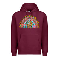 Burgundy western easter rainbow Premium Hoodie - Jasminsmagicworld