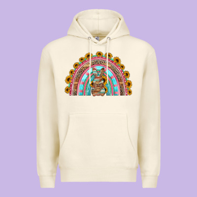 Western Easter Rainbow Premium Hoodie Designed By Jasminsmagicworld