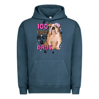 Pigment Midnight Navy 100 days of school Urban Hoodie - MaliasSmallBusiness