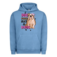 Pigment Pebble Blue 100 days of school Urban Hoodie - MaliasSmallBusiness
