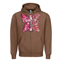 Chestnut faith cancer cross Zipper Hoodie - Zillion Design Studio