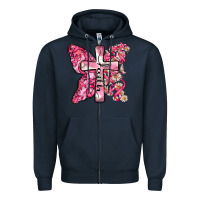 Navy faith cancer cross Zipper Hoodie - Zillion Design Studio