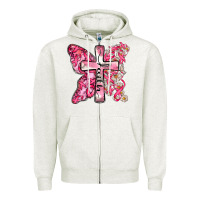 Oatmeal Heather faith cancer cross Zipper Hoodie - Zillion Design Studio